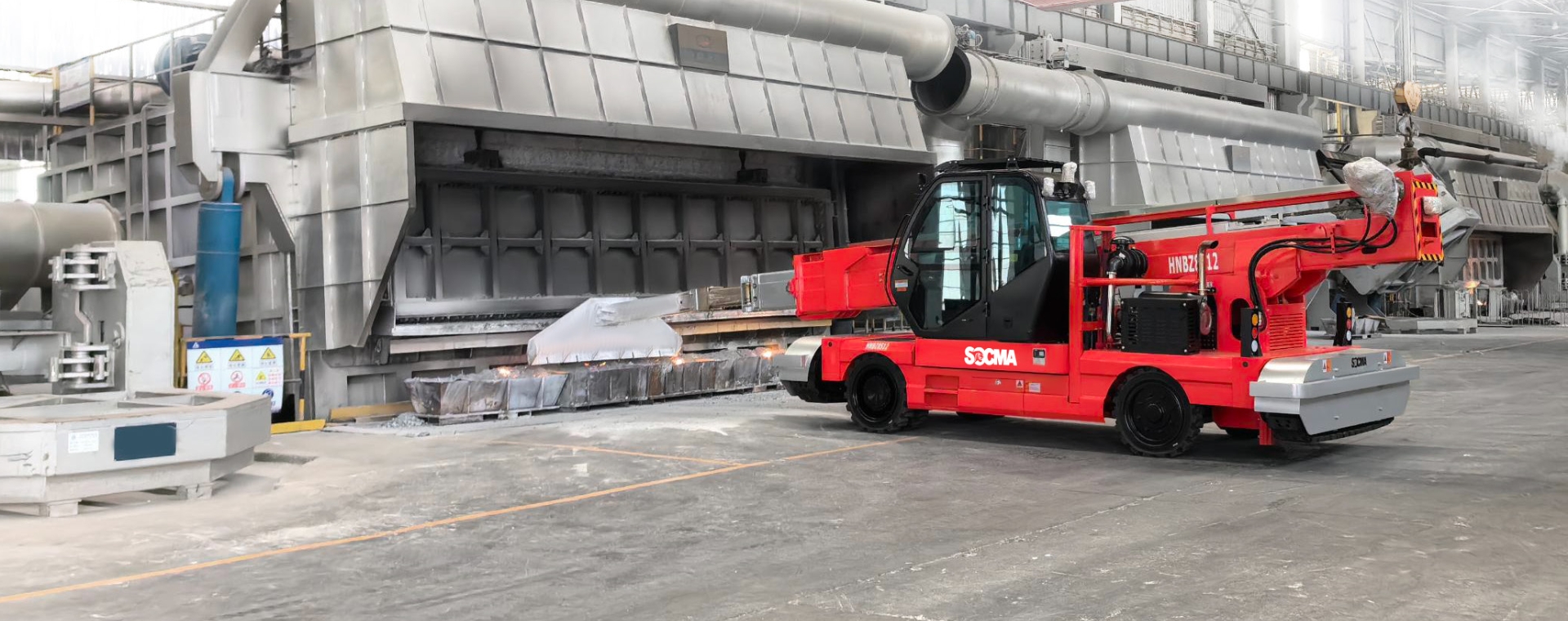 SOCMA Furnace Tending Vehicles Precision Solutions for Aluminum Smelters